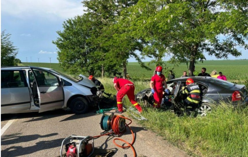 Imagine de la locul accidentului Foto Monitorulbt.ro