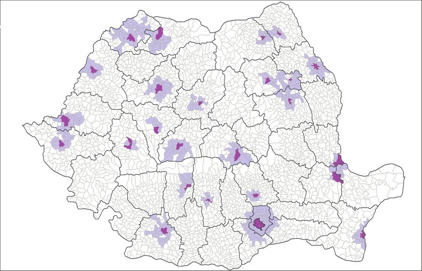 Harta. Foto: Facebook/Ministerul Dezvoltării