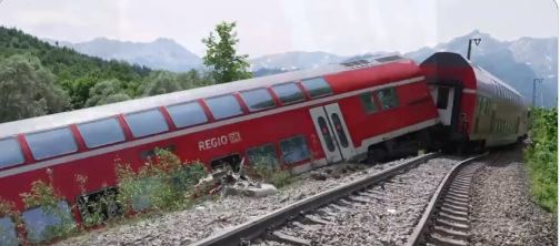 Accident feroviar Germania Foto captură video  twitter