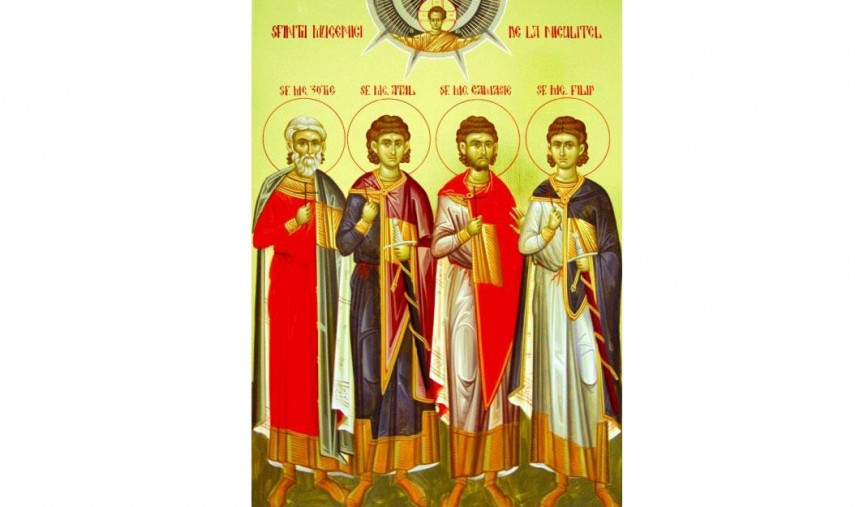 ​Sfinții Zotic, Atal, Camasie şi Filip. foto: basilica.ro