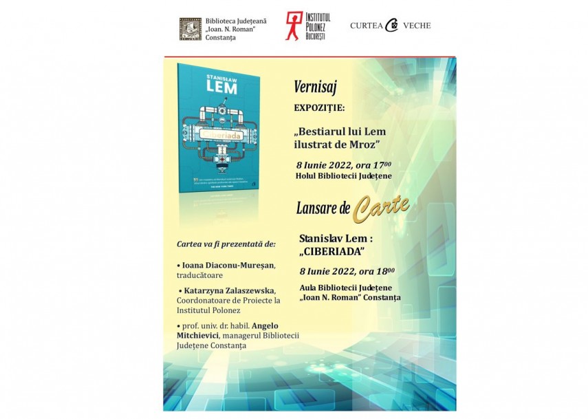 Lansarea cărții scriitorului Stanislaw Lem, Ciberiada, foto: Biblioteca Județeană 