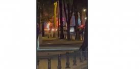 Constanța. Un autoturism a luat foc în zona Cazino (VIDEO)  