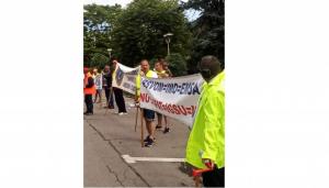 Constanța. Continuă protestele ARSVOM, la Prefectură (GALERIE FOTO)