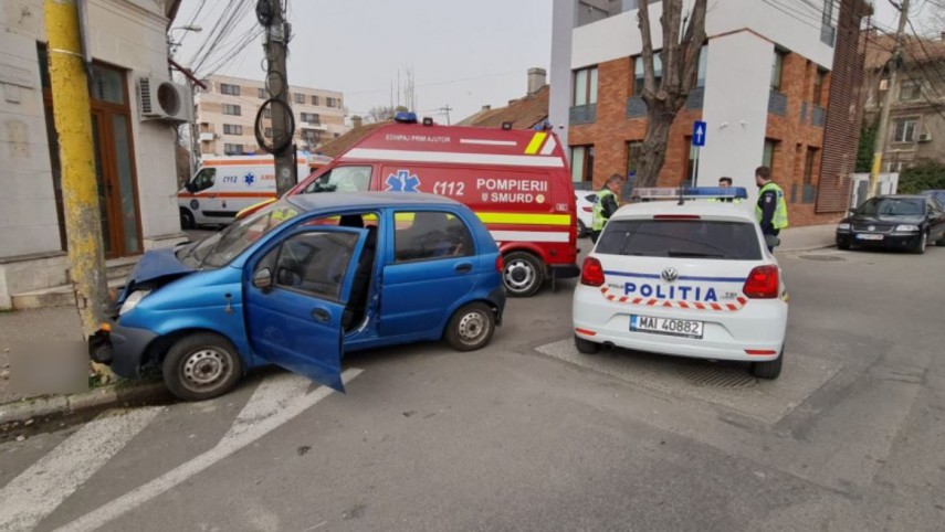 Imagine de la un accident, foto: ZIUA de Constanța