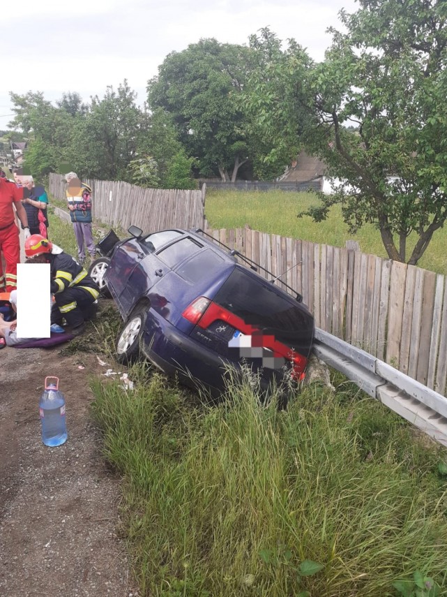Accident rutier in com Cracaoani, sat Cracaoani spre Magazia., foto: ISU NT