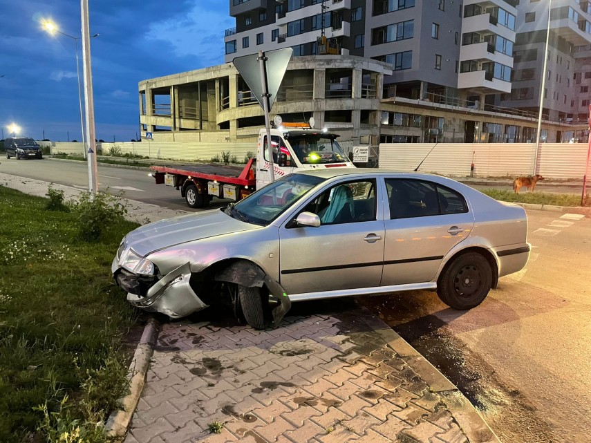 Imagine de la accident, foto: ZIUA de Constanța