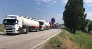 Tulcea. Coloană de camioane spre Ucraina la vama Isaccea (VIDEO)