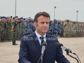 Președintele Franței, Emmanuel Macron „Suntem angajați cu prietenii români în susținerea Ucrainei. Împreună am condamnat țara agresoare“ (GALERIE FOTO+VIDEO)