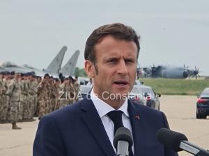Emmanuel Macron „Lucrăm la un plan ambițios de susținere a Forțelor Navale Române“ (GALERIE FOTO+VIDEO)  
