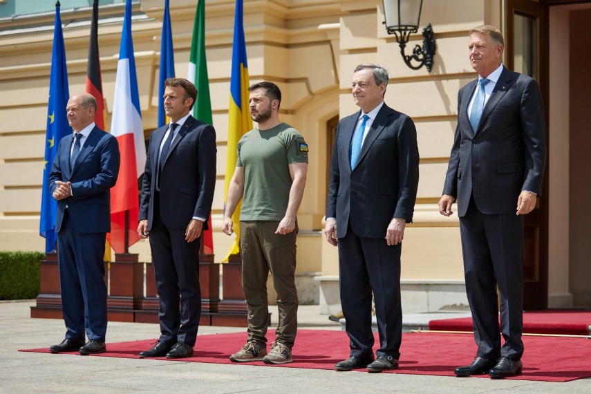 Lideri europeni la Kiev. Foto: Facebook/Volodimir Zelenski