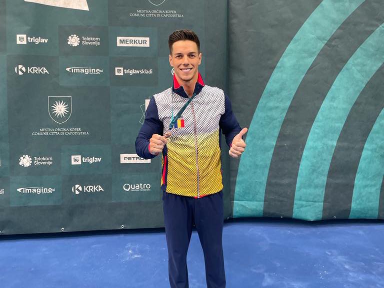 Andrei Muntean, foto: Facebook/ Federația Română de Gimnastică