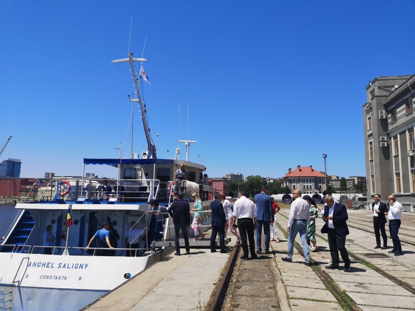 Vizită în Portul Constanța. Foto: Facebook/Constanța Port