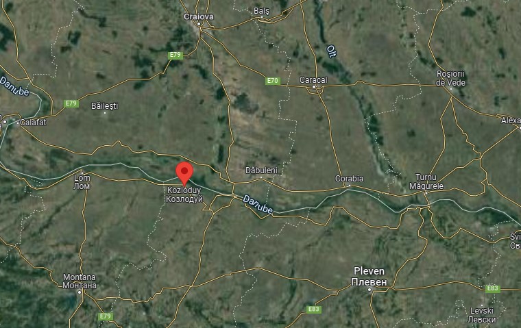 Kozlodui. Foto: Google Map