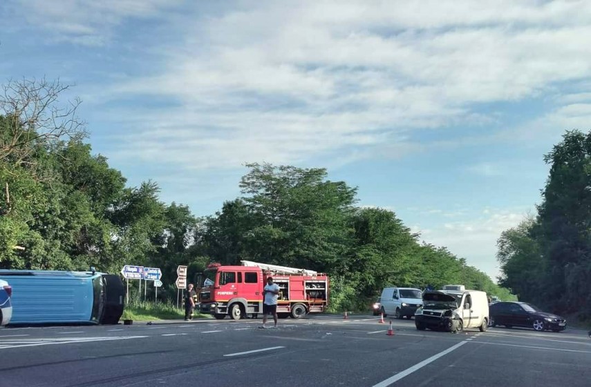 Accident rutier. Foto: Facebook