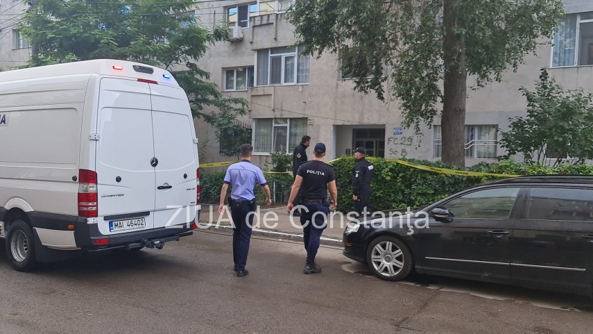 Echipajele de poliție au ajuns în zonă FOTO ziuadeconstanta.ro