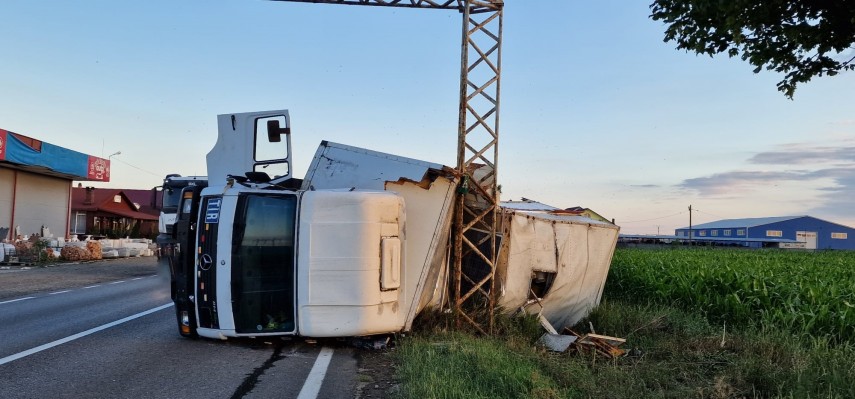 Accident în județul Neamț. Foto: ISU Neamț