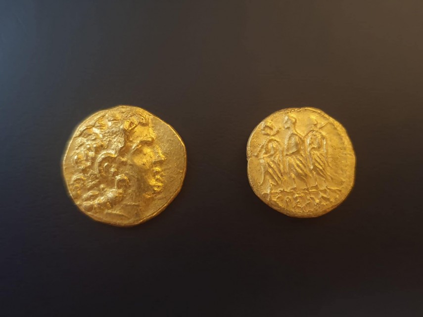 Monede antice, foto: Facebook/ Ambasada României în Regatul Unit al Marii Britanii şi Irlandei de Nord