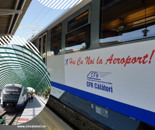 Tren aeroport. Foto: facebook/CFR Călători