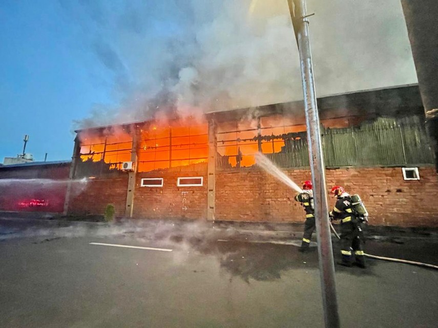 Incendiu. Foto: ISU Sibiu