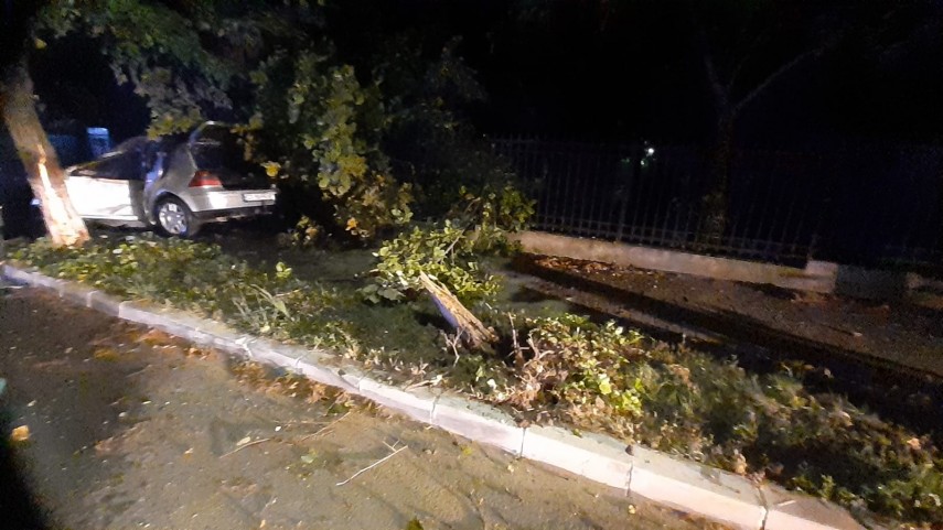 Accident la Hârșova. Foto: ISU Dobrogea