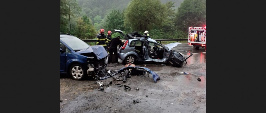 Accident rutier grav. Foto : ISU Cluj