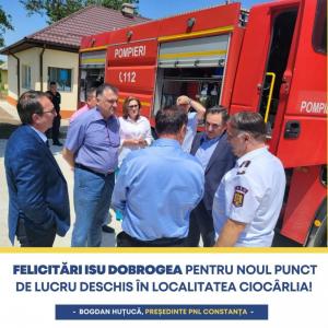 Bogdan Huțucă „ISU Dobrogea își extinde activitatea, cu încă un nou punct de lucru, în județul Constanța“   