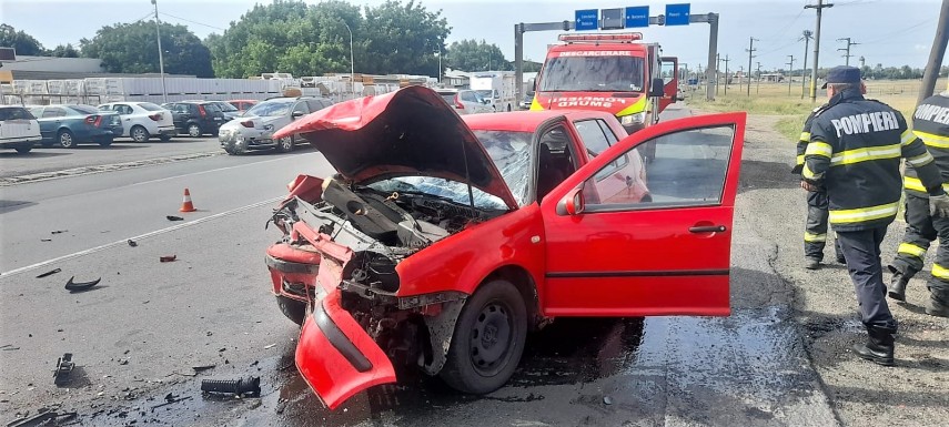 Accident rutier. Foto: ISU Ialomița