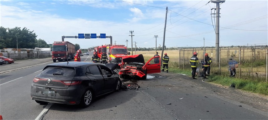 Accident rutier. Foto: ISU Ialomița