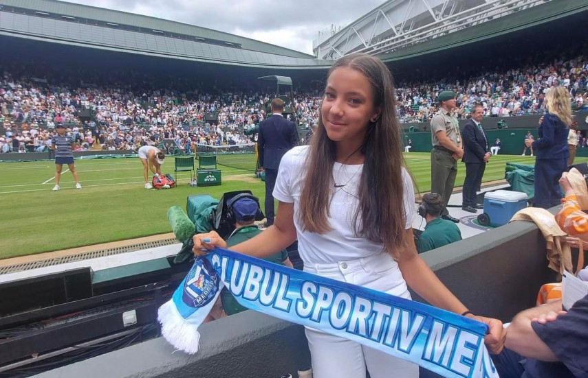 Andreea Soare, de la CS Medgidia, vicecampioana in turneul Under-14 de la Wimbledon