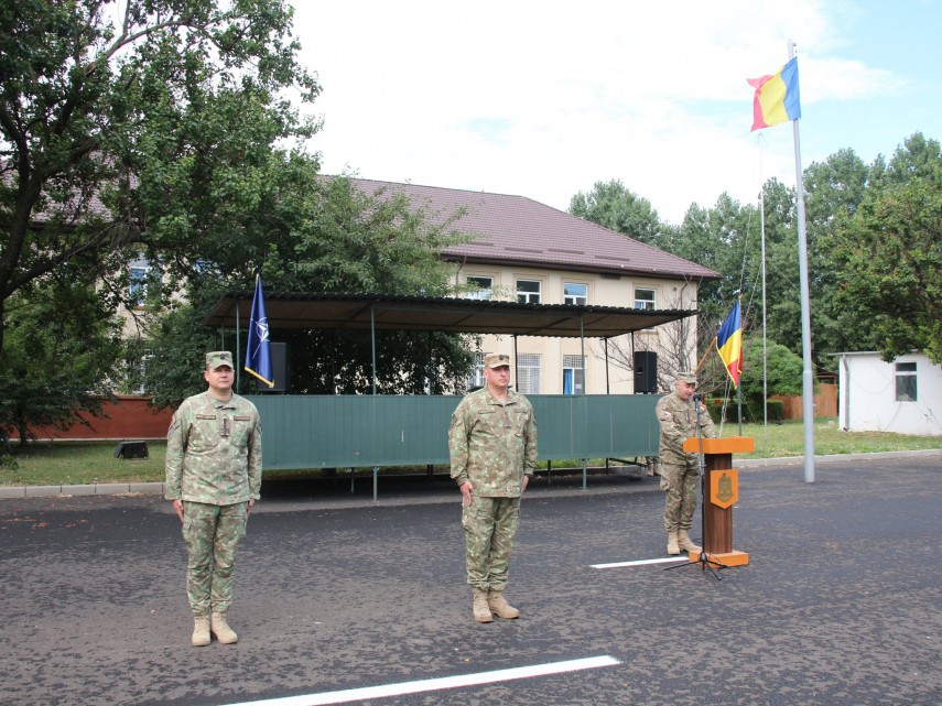 Ceremonie militară. Foto: facebook/Brigada 9 Mecanizată Mărășești
