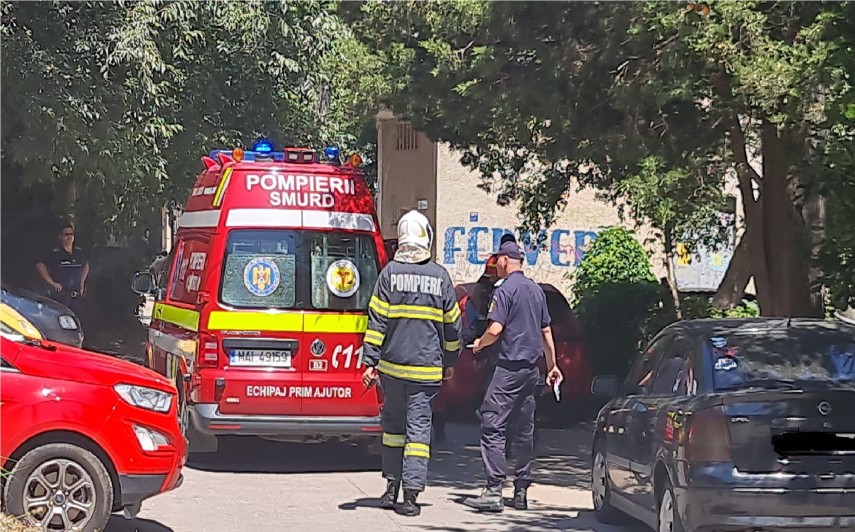 Incident str. Horia Agarici. Sursă foto: ZIUA de Constanța