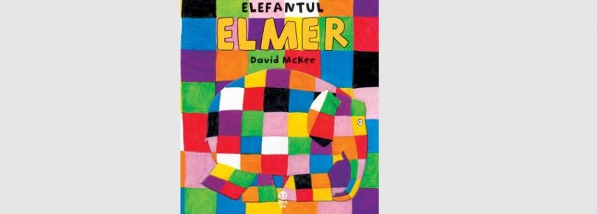 Elefantul Elmer. Foto: pandoram.ro