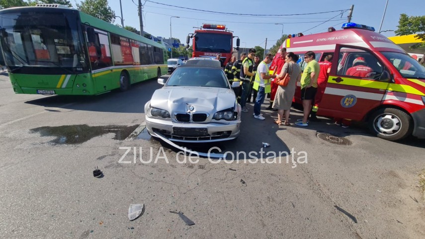 Accident rutier. Foto: ZIUA de Constanța