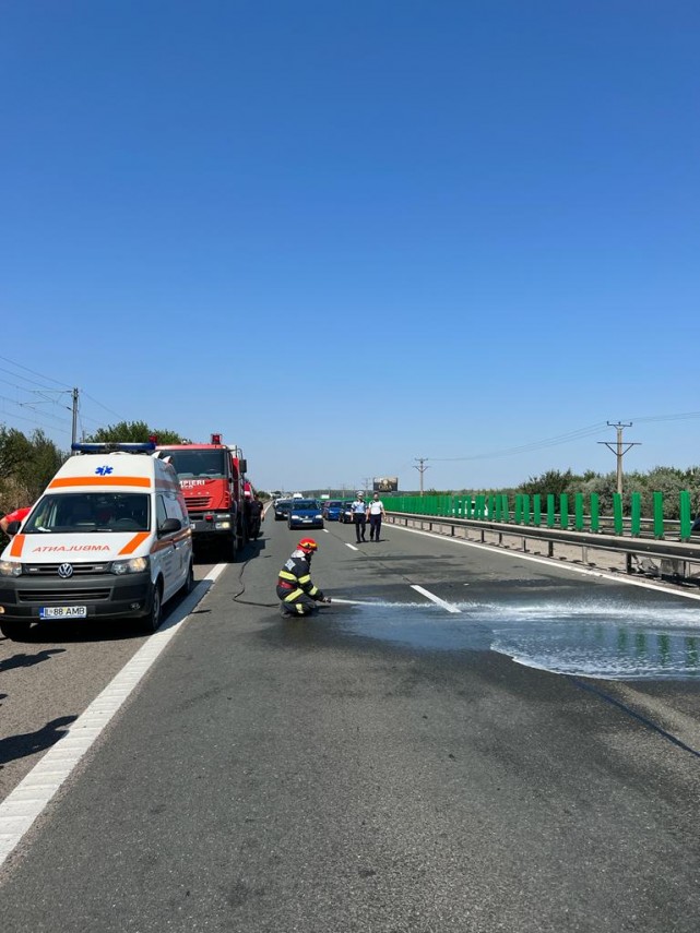 12 persoane implicate intr un accident in lant pe autostrada a2 bucuresti constanta un copil a ajuns