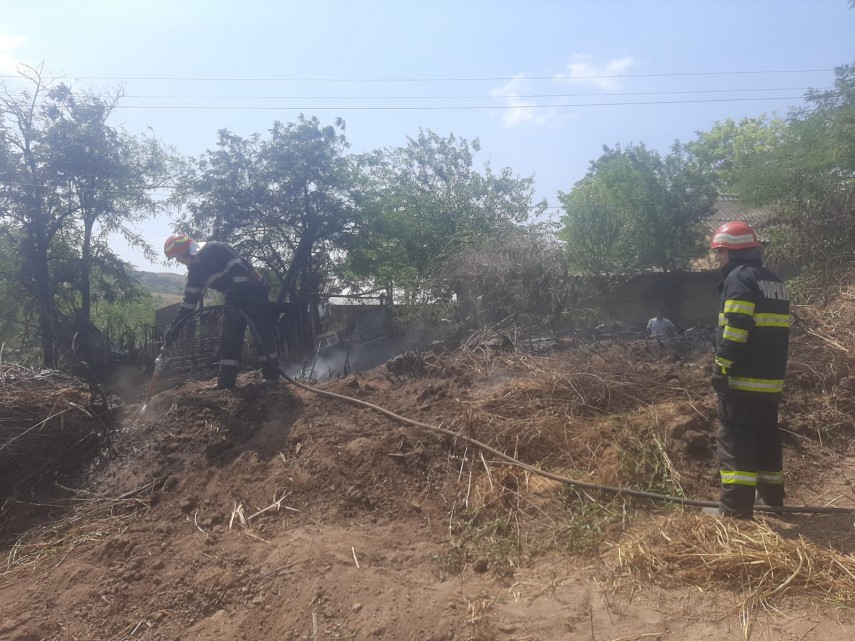 Incendiu Măgurele. Foto: ISU Delta