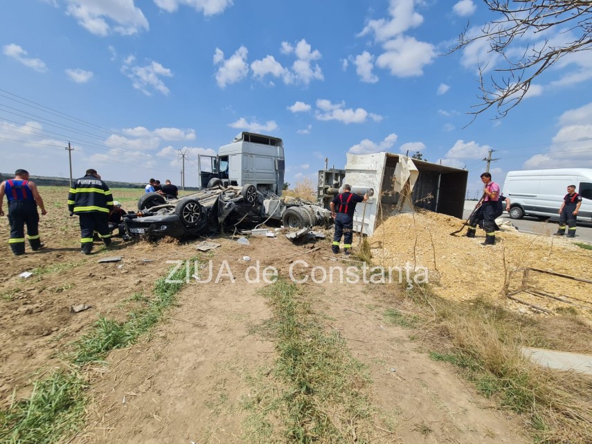 Accident rutier. foto: ZIUA Constanța