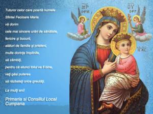 Primăria și Consiliul Local Cumpăna Cu ocazia Sărbătorii Sfintei Marii transmitem tuturor celor ce îi poartă numele LA MULȚI ANI!