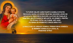 LA MULȚI ANI VĂ UREAZĂ DOMNUL PRIMAR MIHAI IONESCU ȘI MEMBRII CONSILIULUI LOCAL AL PRIMĂRIEI ISTRIA! 