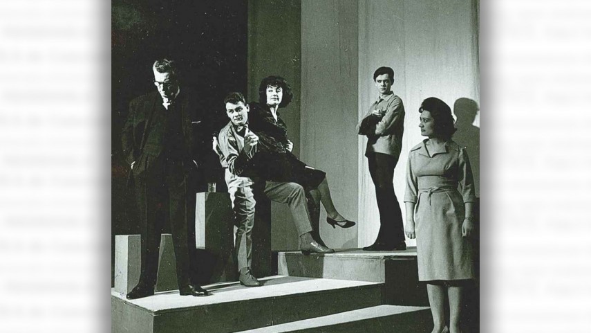 Scenă din piesa Este vinovată Corina? - 1964