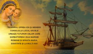 PRIMARUL OPREA ION ȘI MEMBRII CONSILIULUI LOCAL SĂCELE UREAZĂ TUTUROR CELOR CARE SĂRBĂTORESC ZIUA MARINEI ROMÂNE ȘI SFÂNTA MARIA, SĂNĂTATE ȘI LA MULȚI ANI!