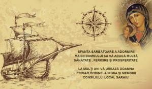 PRIMĂRIA și CONSILIULUI LOCAL SARAIU, mesaj de Sfânta Maria