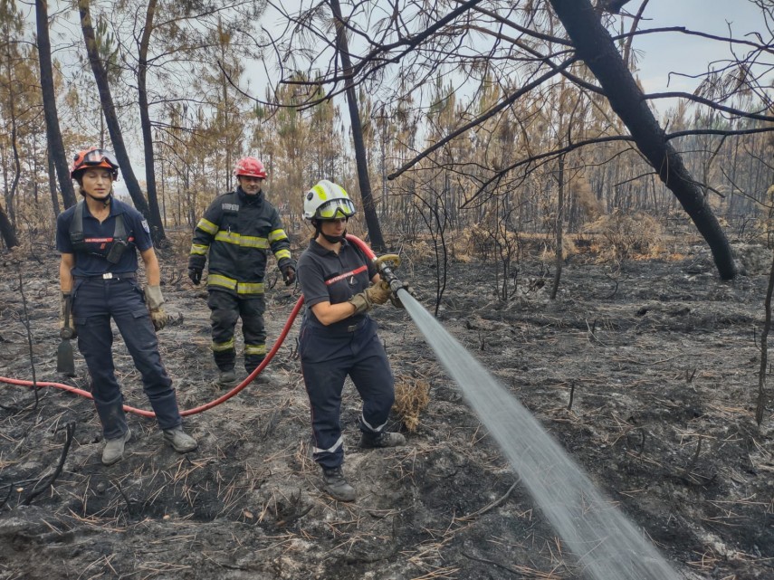 Incendiu în Franța. Foto: IGSU