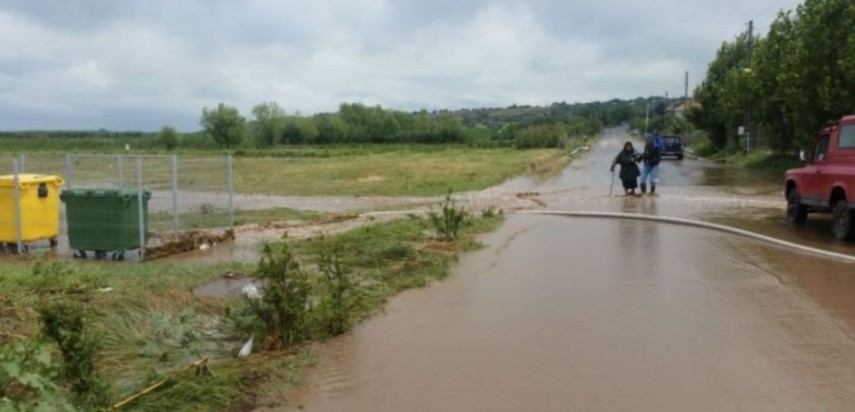 Imagine de la o inundație, foto: ISU Tulcea