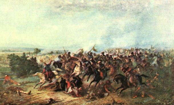 Bătălia de la Călugăreni. Pictură de Theodor Aman, foto: wikipedia.org 