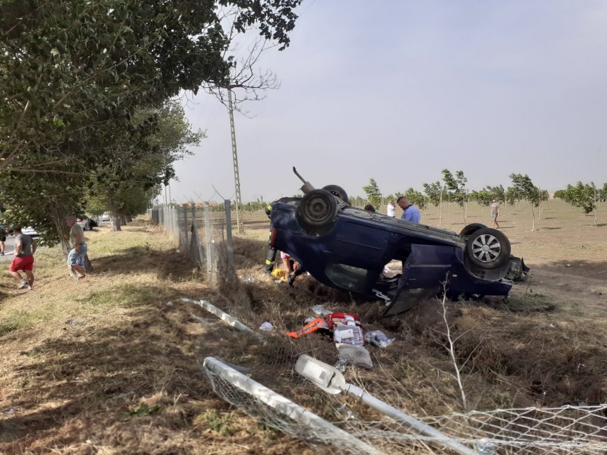 Accident rutier Comana. Foto: ISU Dobrogea