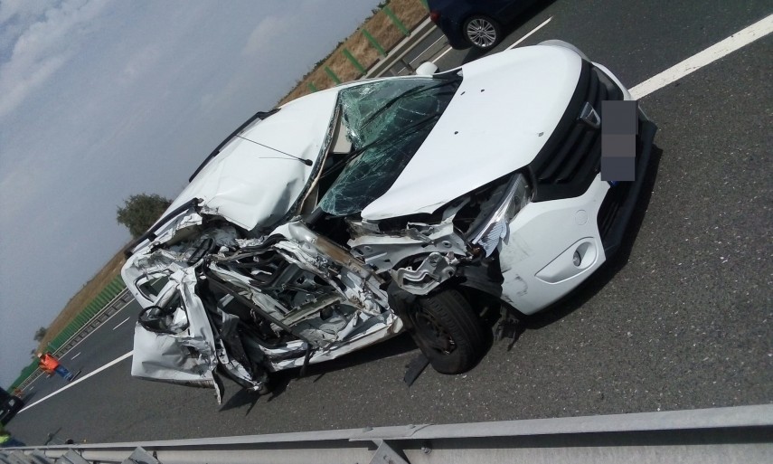Accident pe Autostrada. Foto: Facebook/DRDP Constanța