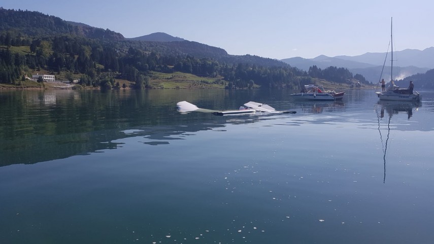 Accident aviatic. Foto: ISU Bistrița