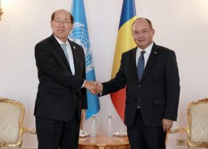 Bogdan Aurescu s-a întâlnit cu secretarul general al Organizației Maritime Internaționale. Kitack Lim vine la Constanța