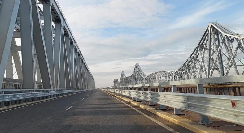 Podul de la Cernavodă. Foto: Facebook/CNAIR