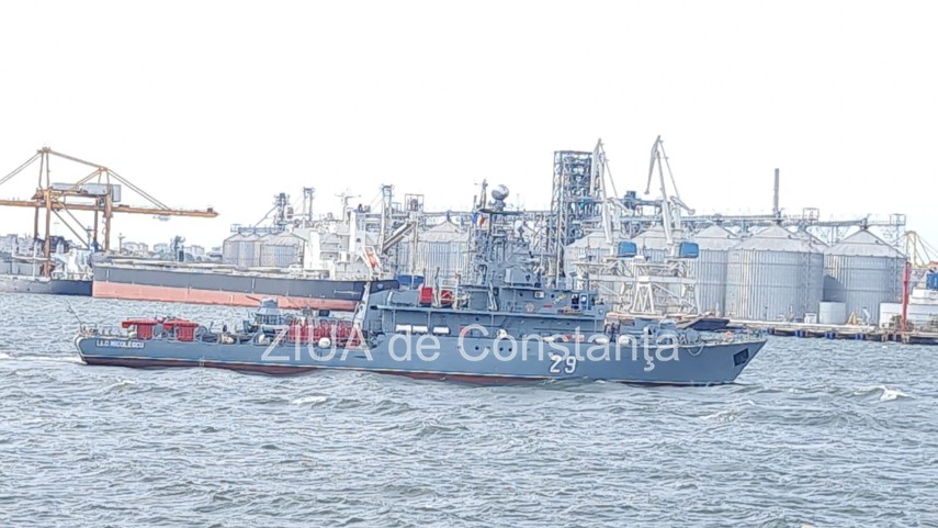 update nava militara avariata de o mina pe marea neagra a ajuns in portul constanta galerie foto video